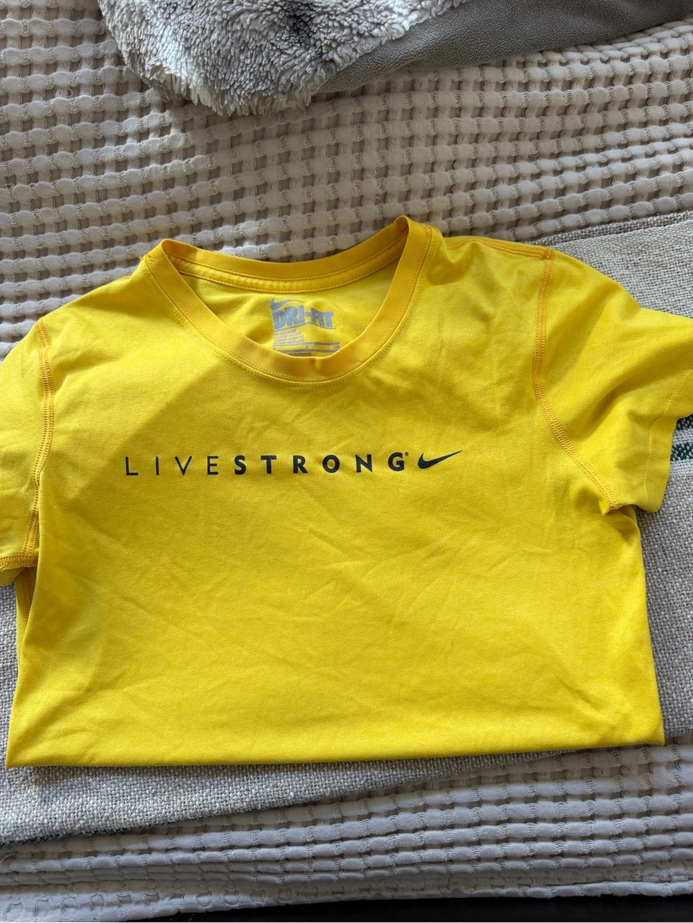 Nike Yellow LIVESTRONG Short Sleeve Tee